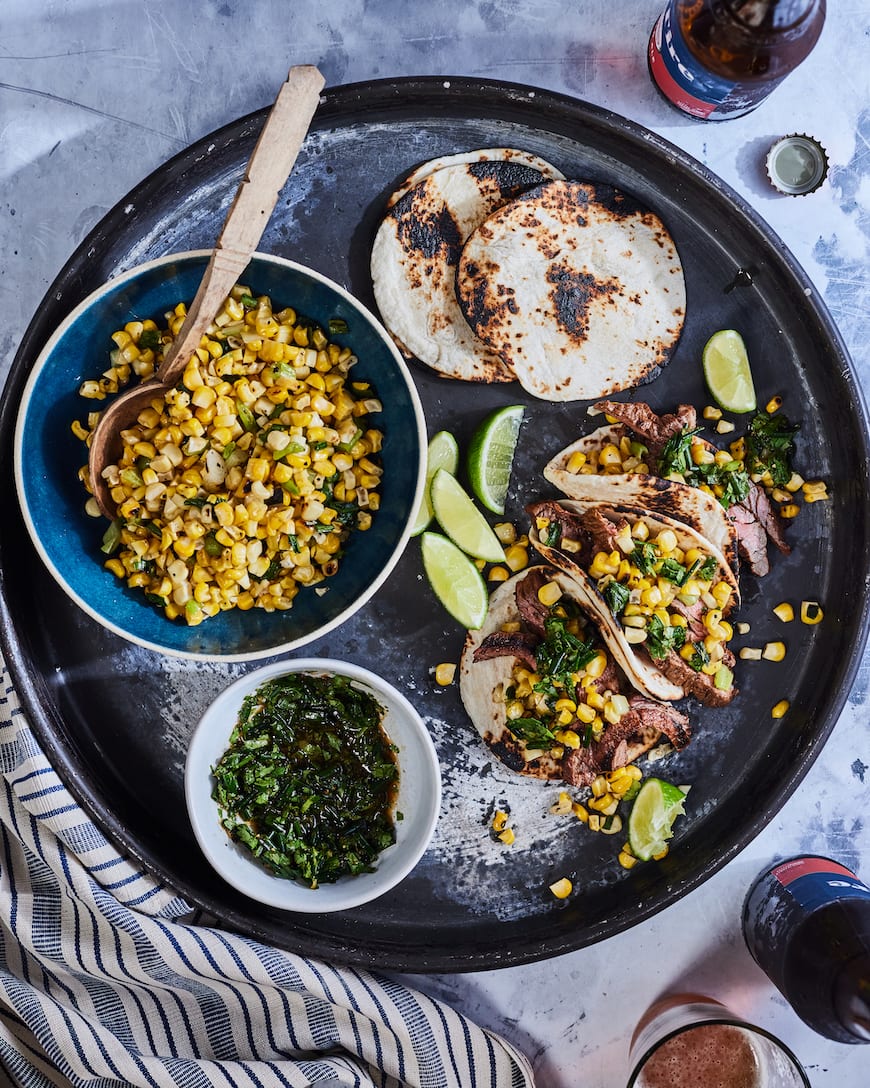 Steak Tacos with Corn Salsa - Dalkin and Co